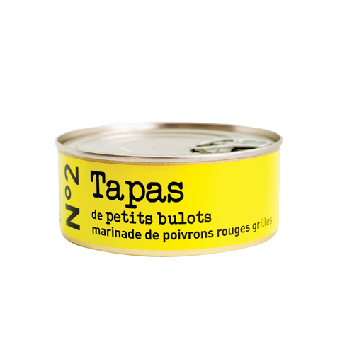 L’ATELIER DU CUISINIER N°2 Tapas - small whelks and grilled red pepper marinade 215g Tin