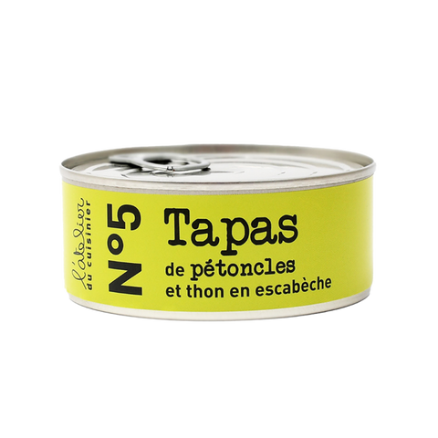 L’ATELIER DU CUISINIER N°5 Tapas - scallops & tuna in escabeche Mediterranean marinade 215g Tin