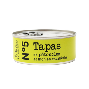 L’ATELIER DU CUISINIER N°5 Tapas - scallops & tuna in escabeche Mediterranean marinade 215g Tin