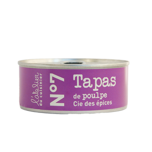 L’ATELIER DU CUISINIER   N°7 Tapas - octopus cooked in olive oil, onions 215g Tin