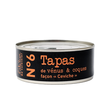 L’ATELIER DU CUISINIER  N°6 Tapas - venus and cockles seasoned ceviche style, pepper marinade 215g Tin