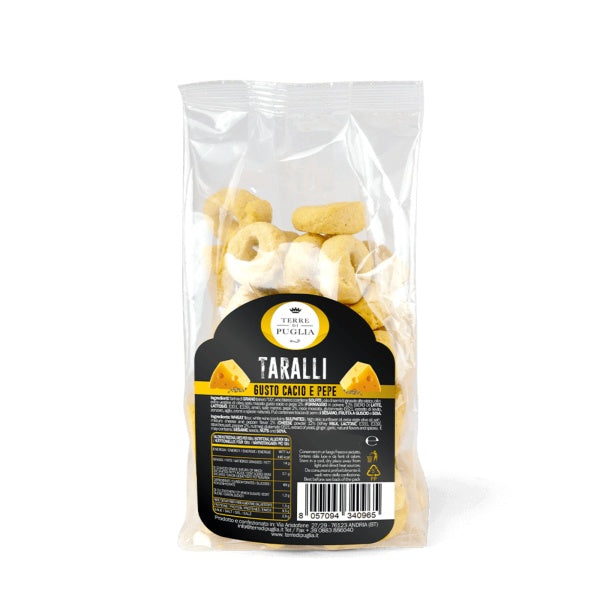 Terre di Puglia Taralli Cacio e Pepe 400g