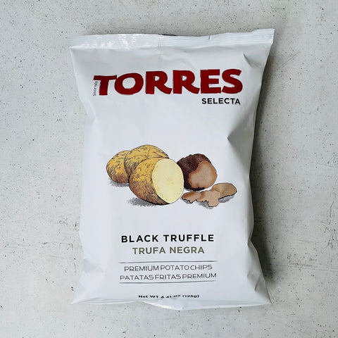 Torres Black Truffle Potato Crisps 40g pack