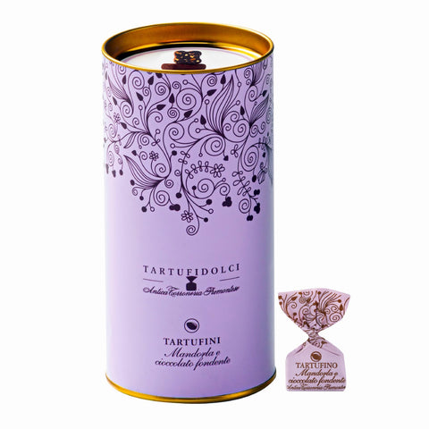 Antica Torroneria Dark Chocolate & Almond Truffles Tin 160g