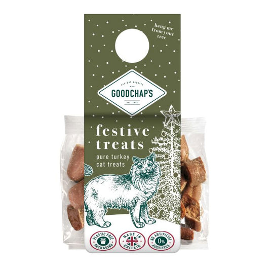 GOODCHAP'S Turkey Festive Cat Treats 60g