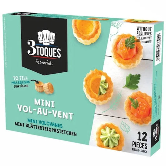 3 TOQUES 12 Mini Vol-au-Vents