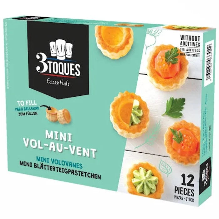 3 TOQUES 12 Mini Vol-au-Vents 66g