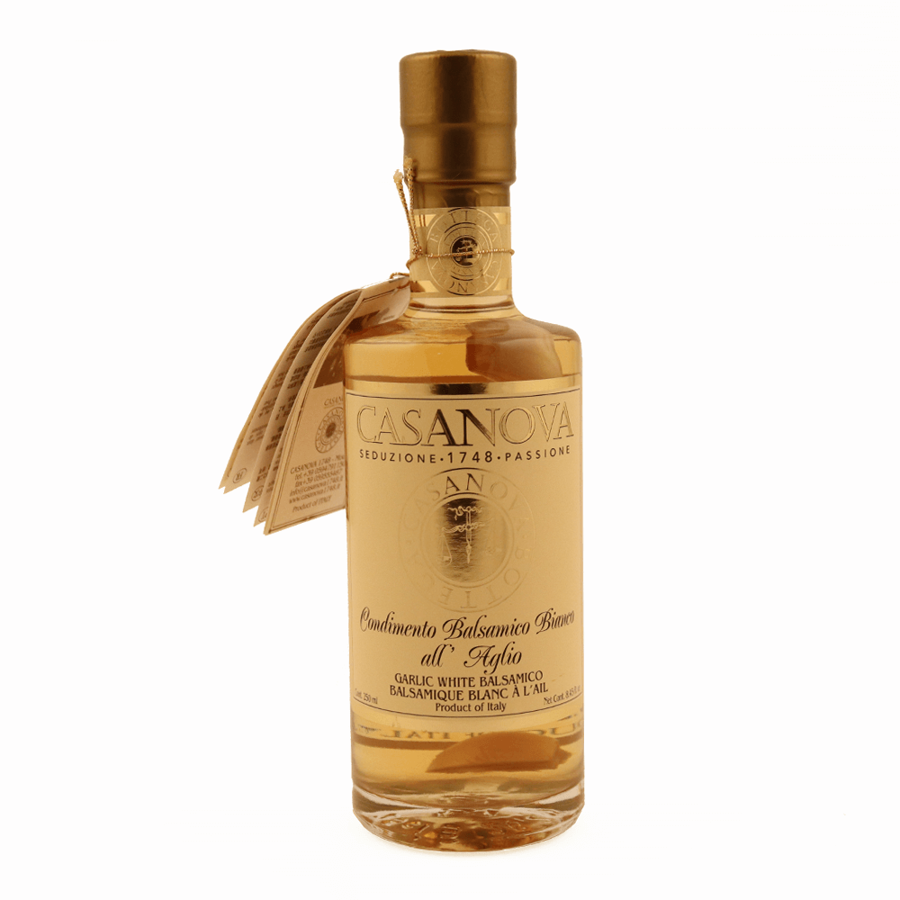 Casanova 4 Year Aged White Balsamic Condiment with Garlic 250ml