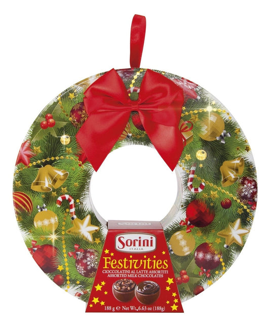 Sorini Christmas Wreath with Milk Chocolate