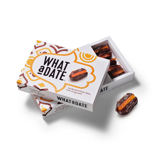 What a Date Organic Dates with Orange Peel Large Pack