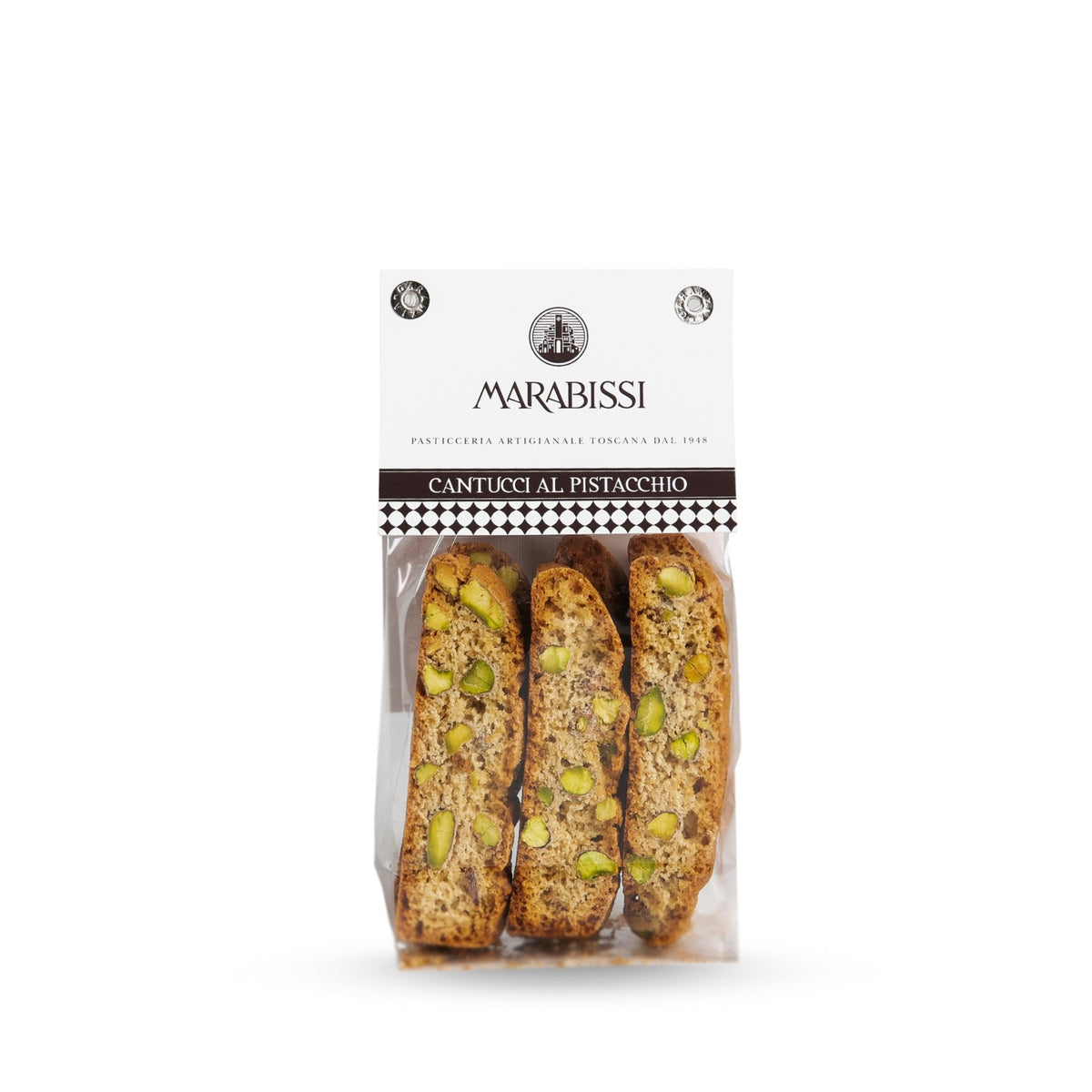 Marabissi Pistachio Cantucci (Bag) 120g — exact supplier pack photograph