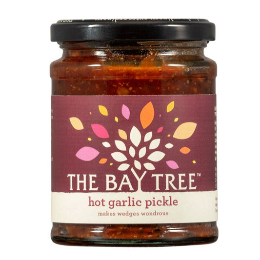 The Bay Tree Hot Garlic Pickle 325g — exact supplier pack photograph