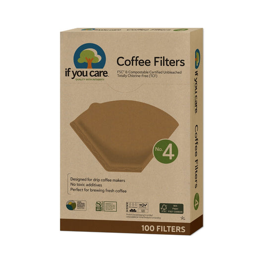 If You Care No. 4 FSC Certified Coffee Filters, Pack of 100 — exact product photograph, matching supplier SKU