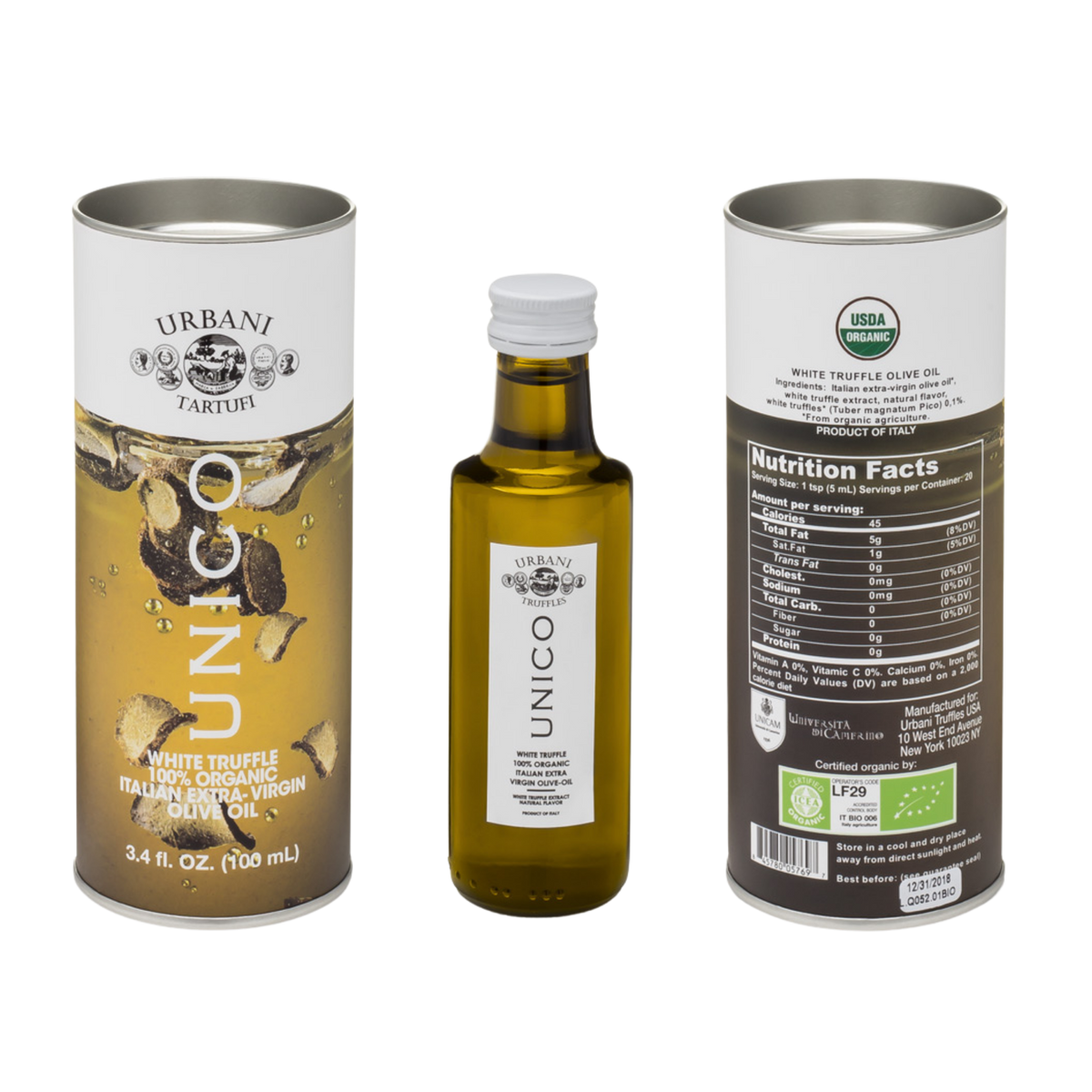 Urbani Unico Organic White Truffle Oil 100ml