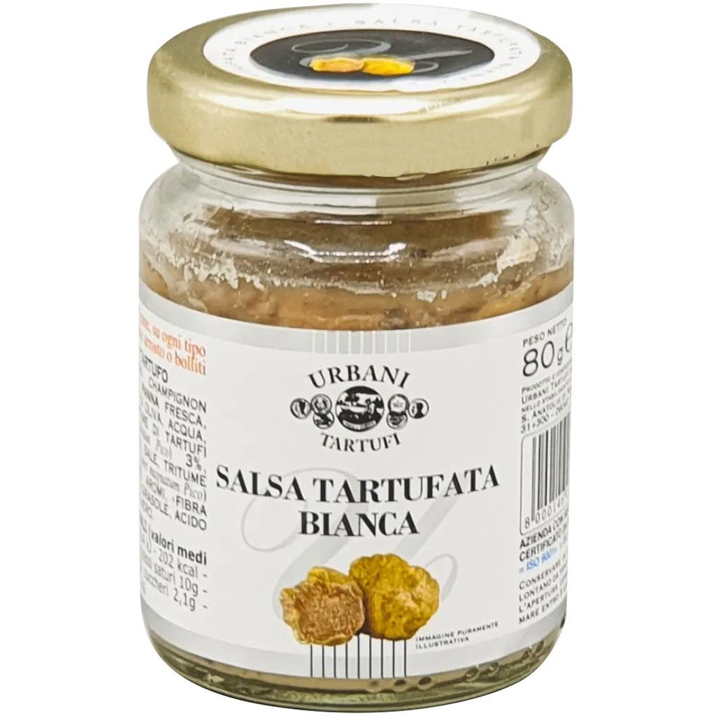 Urbani Salsa Tartufata Bianca White Truffle Sauce 80g original jar barcode 8000146038587