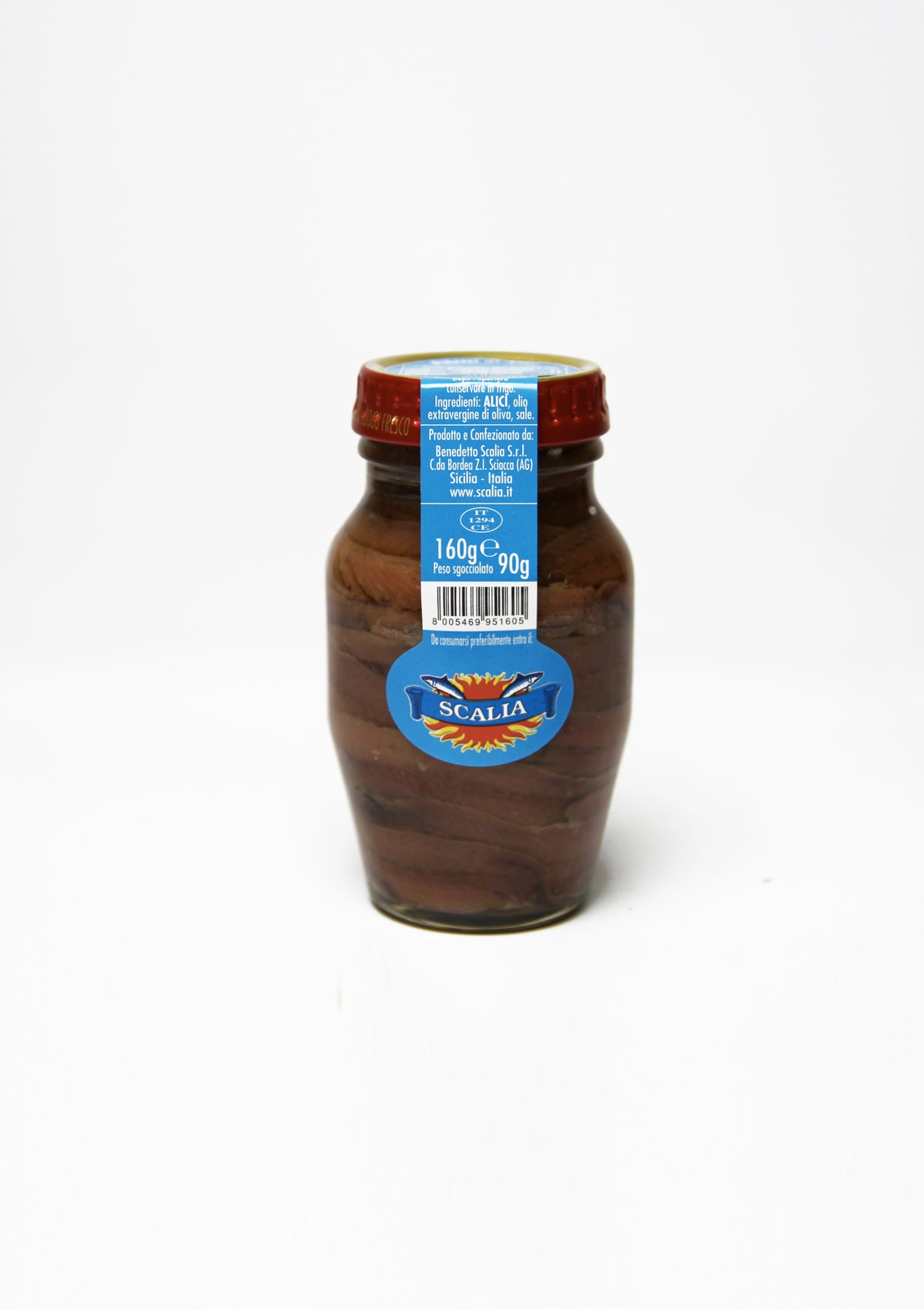 Scalia Anchovy Fillets in Extra Virgin Olive Oil 160g