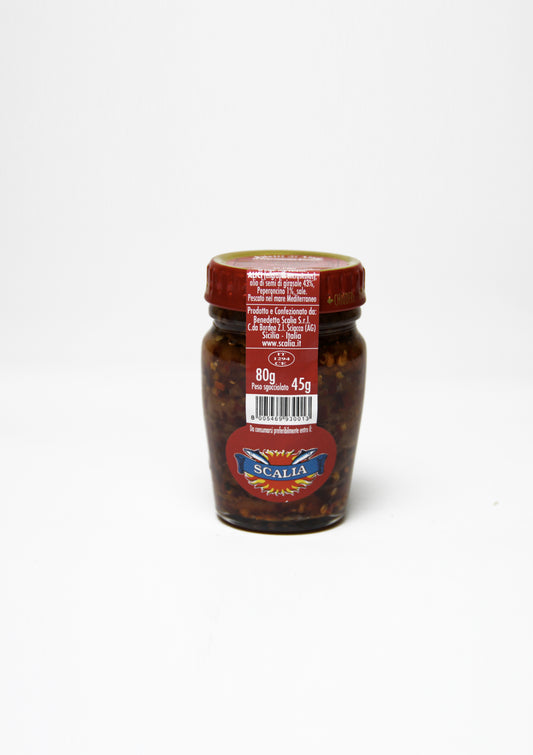 Scalia Anchovy Fillets with Chilli 80g