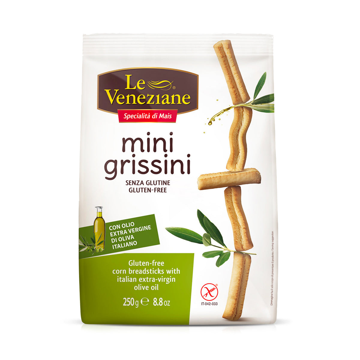 Le Veneziane Gluten Free Classic Mini Grissini 250g