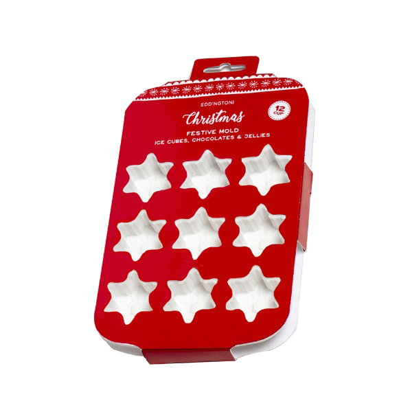 Eddingtons Christmas Snowflake Silicone 12-Cavity Mould