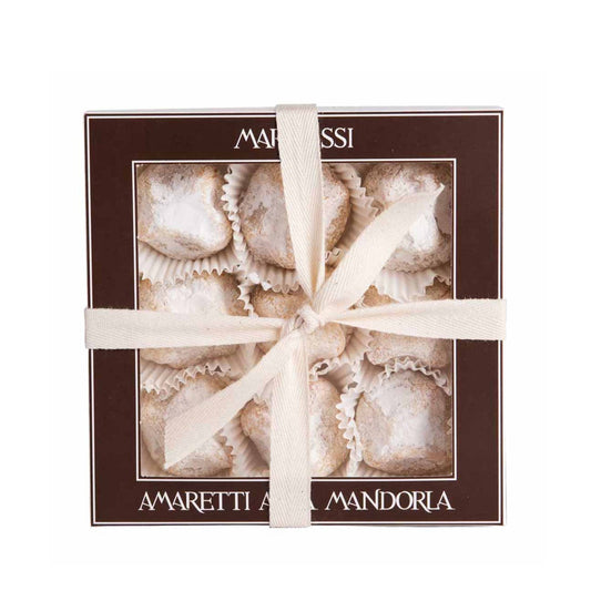 Marabissi Soft Almond Amaretti Box 190g — exact 190g box, supplier pack photograph