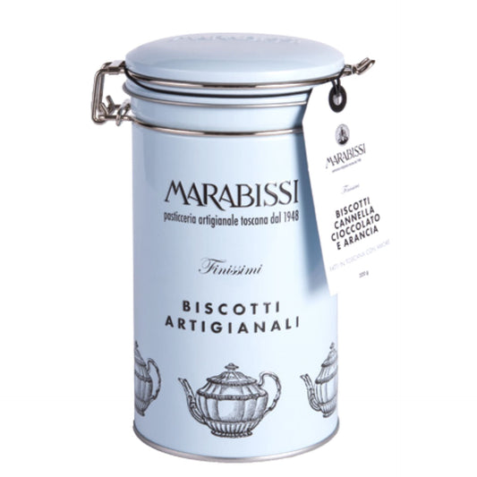 Marabissi Chocolate, Cinnamon & Orange Artisan Biscuits (Tin) 200g
