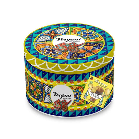 VERGANI Sicily Range Tin Lemon Cream Panettone