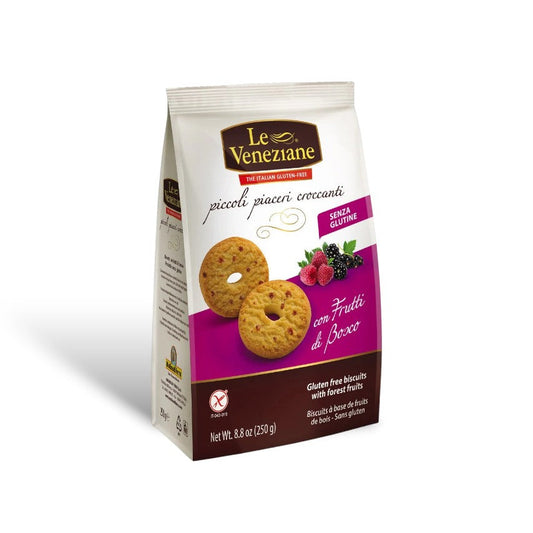LE VENEZIANE Forest Fruits Biscuits Gluten Free 250g