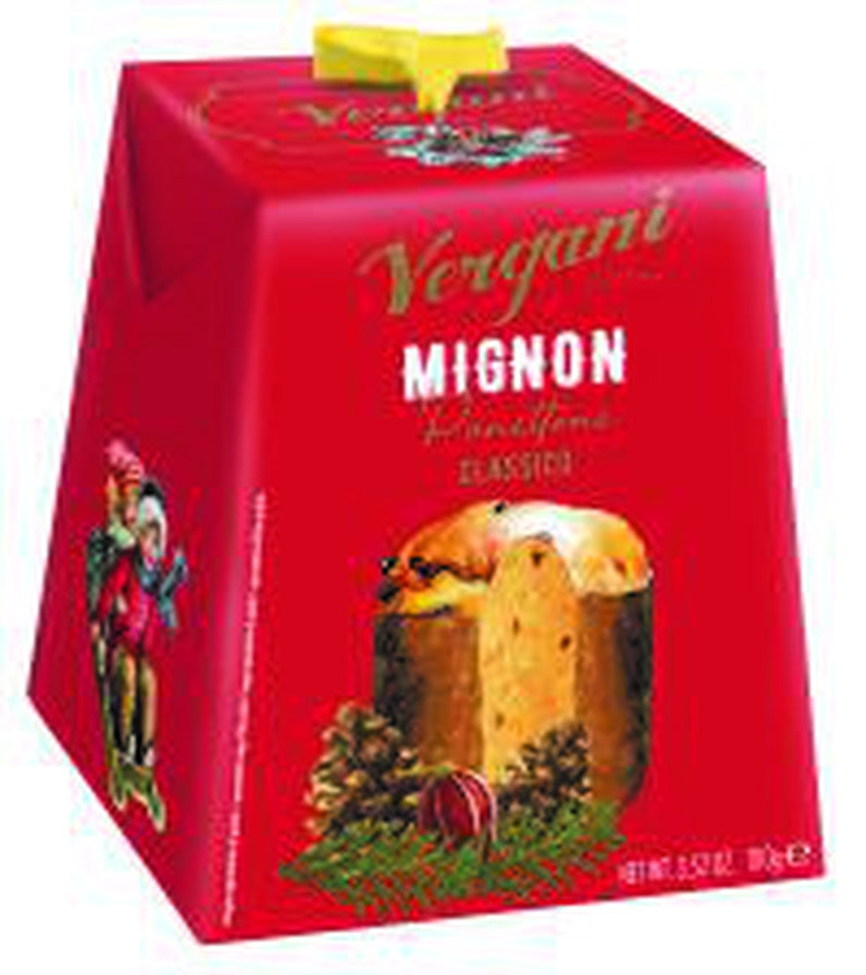 Vergani Small Traditional Panettone 100g - 2026 red Mignon packaging