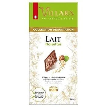 Villars Milk Chocolate with Italian Hazelnuts 100g