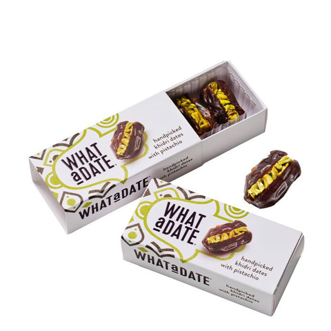 WHAT A DATE Organic Dates with Pistachio Snackpack 50g