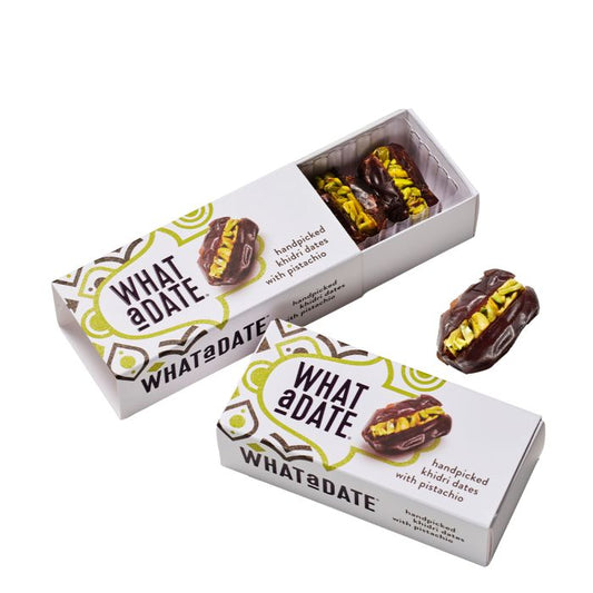 What a Date Organic Dates with Pistachio Snackpack 50g