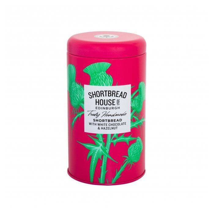 Shortbread House of Edinburgh Shortbread with White Chocolate & Hazelnuts Tin 140g