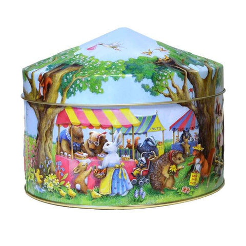 CHURCHILL'S CONFECTIONERY Woodland Fair Tin with Shortbread Petticoat Tails 22g