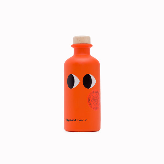Yiayia & Friends chilli-infused extra virgin olive oil 200ml, orange bottle