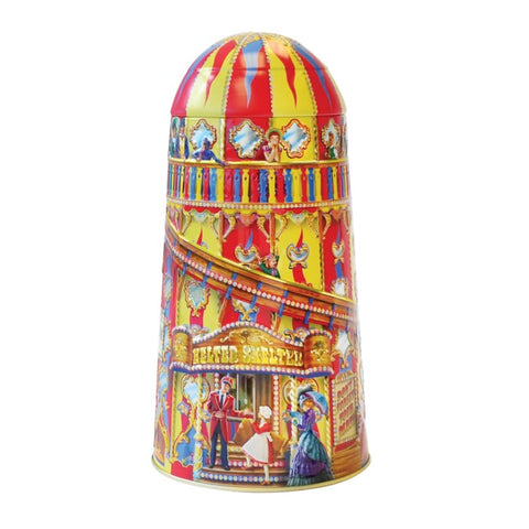 CHURCHILL'S CONFECTIONERY Helter Skelter Tin with Mini Choc Chip Shortbread 150g