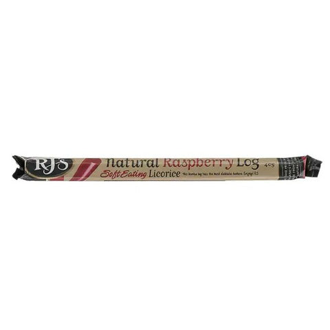RJ's Natural Raspberry Log Soft Eating Licorice 40g
