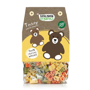 LITTLE PASTA ORGANICS Tricoloured Teddy Bear Shapes 250g