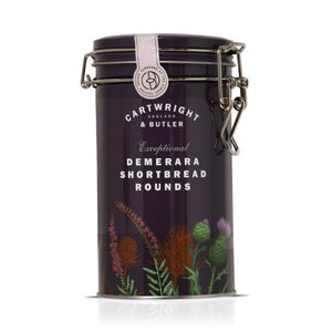 CARTWRIGHT & BUTLER Demerara Shortbread Rounds Tin 200g