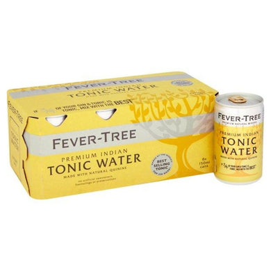 FEVER-TREE Premium Indian Tonic Water Cans 8 x 150ml