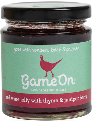 GAMEON Red Wine Jelly with Thyme & Juniper 195g