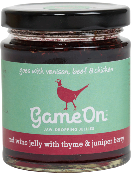 GAMEON Red Wine Jelly with Thyme & Juniper 195g