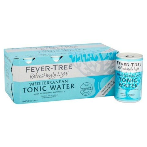 FEVER-TREE Refreshingly Light Med Tonic Water Cans 8 x 150ml