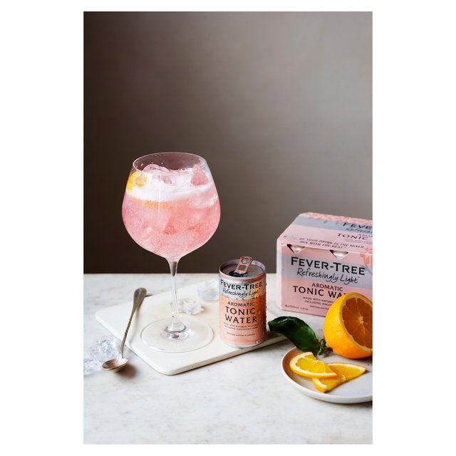 Fever-Tree Refreshingly Light Aromatic Tonic Water Cans 8 x 150ml