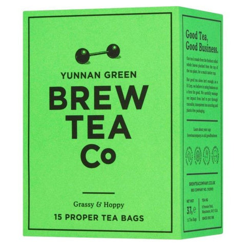 BREW TEA CO Green Tea Bags x 15