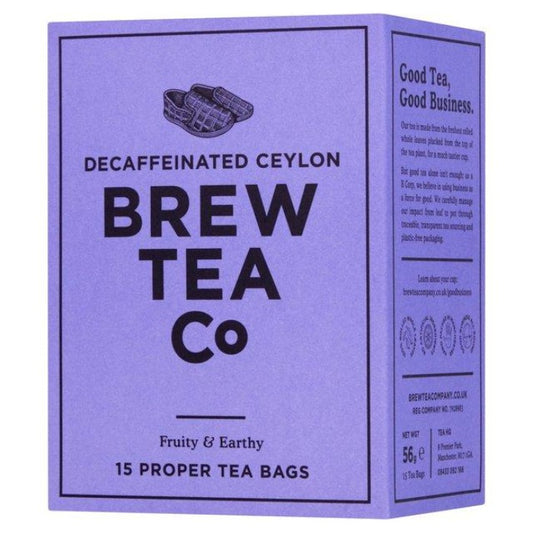 BREW TEA CO CO2 Decaffeinated Tea Bags