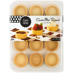 CONFILETAS All Butter Mini Round Tartlets 69g