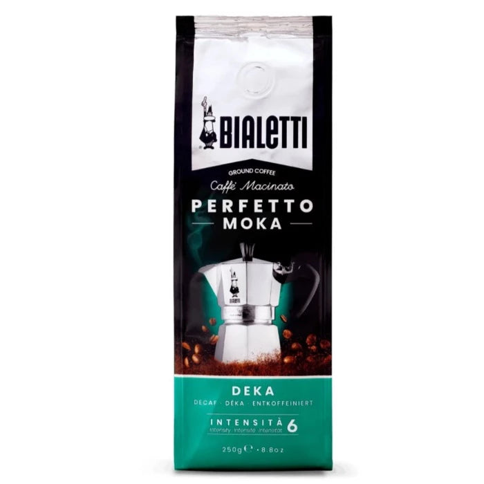 Bialetti Perfetto Moka Decaf Ground Coffee 250g