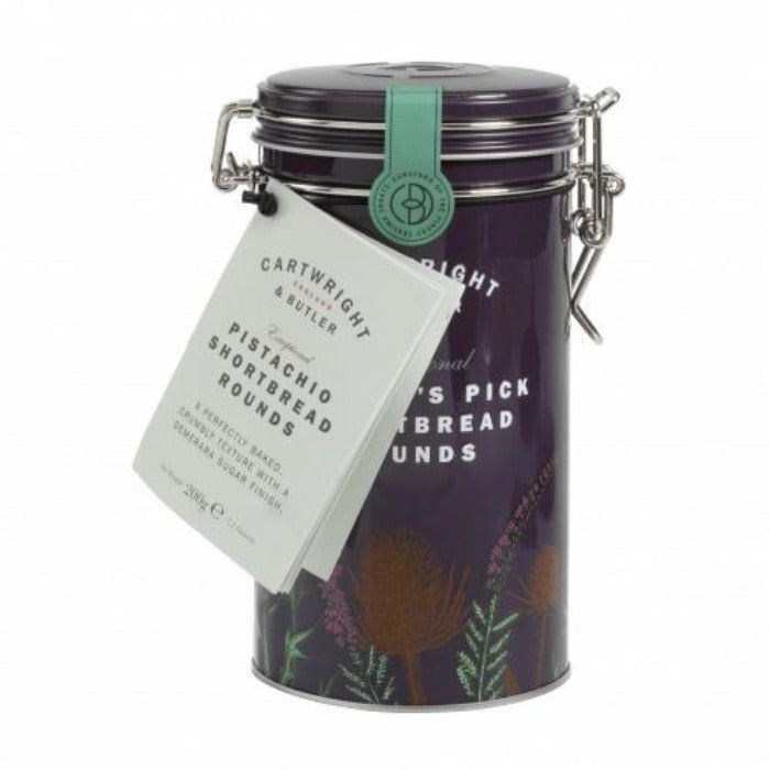 Cartwright & Butler Pistachio Shortbread Tin 200g