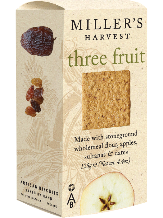 MILLER'S HARVEST Three Fruit 125g