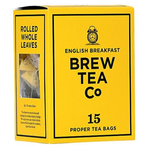 BREW TEA CO English Breakfast Tea Bags x 15